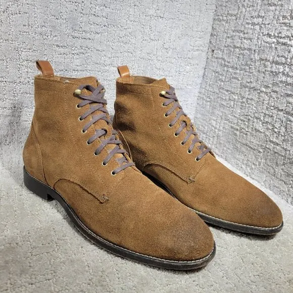 Cole Haan Dogwood Men's Size 11.5M US Brown Suede Leather Lace up Boots C30039