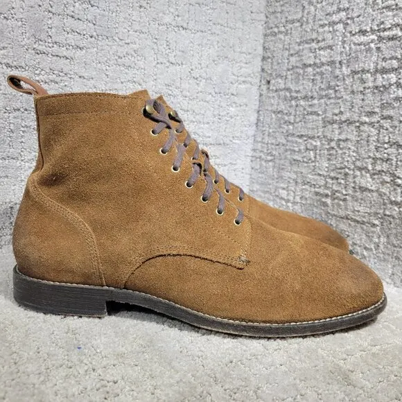 Cole Haan Dogwood Men's Size 11.5M US Brown Suede Leather Lace up Boots C30039