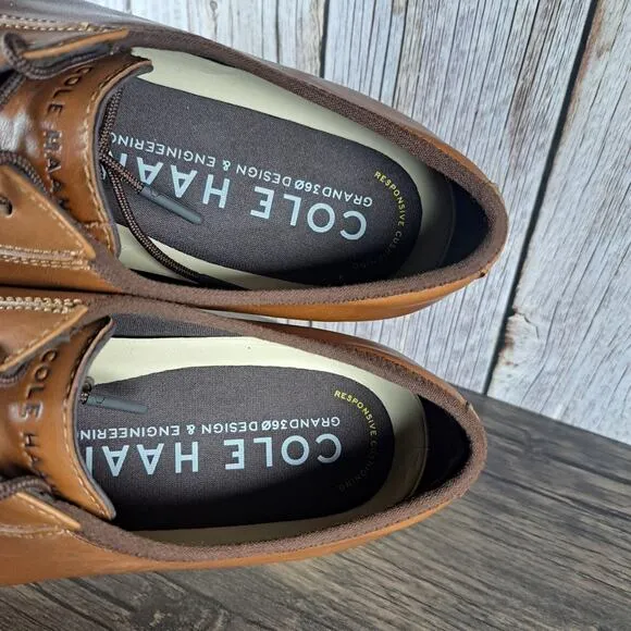 Cole Haan Grand Ambition Postman Oxford Shoes Men's Sz 11 M Tan Brown (VGC)
