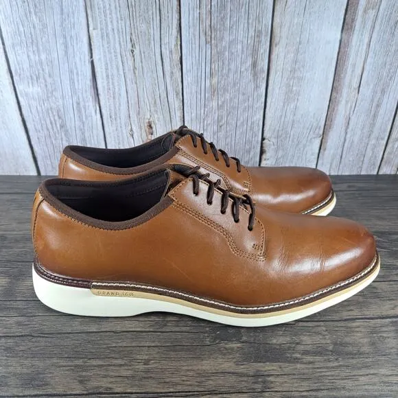 Cole Haan Grand Ambition Postman Oxford Shoes Men's Sz 11 M Tan Brown (VGC)