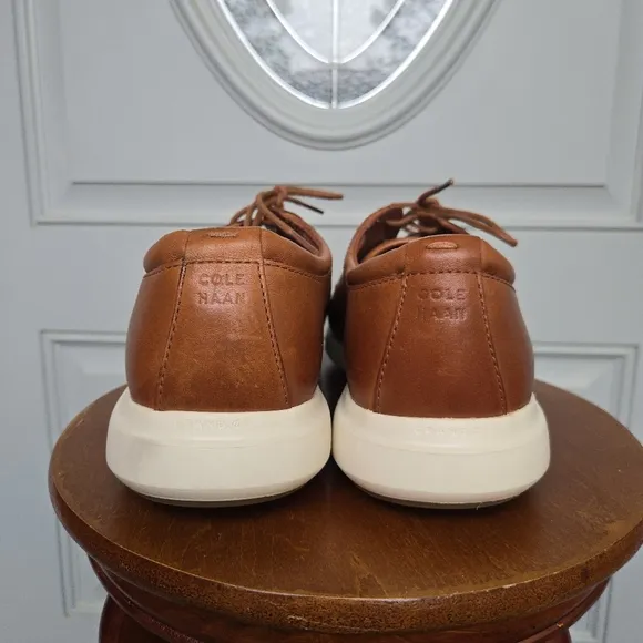 Cole Haan Grand Essex Men's Leather Oxford Shoes Tan Ivory