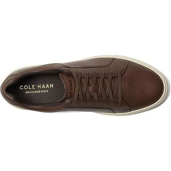 Cole Haan Grand Series Jensen Shoes Men's 12W Lava Ivory Leather Sneakers FZP248