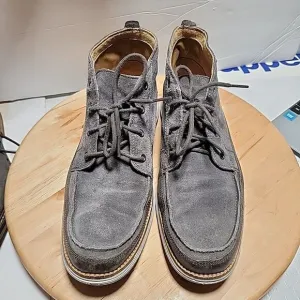 Cole Haan Men Lunargrand Gray Suede Chukka Boots Sz 9 M Casual Sleek Work C12619