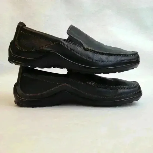 Cole Haan Powerstep Protech Leather Black Loafer 8