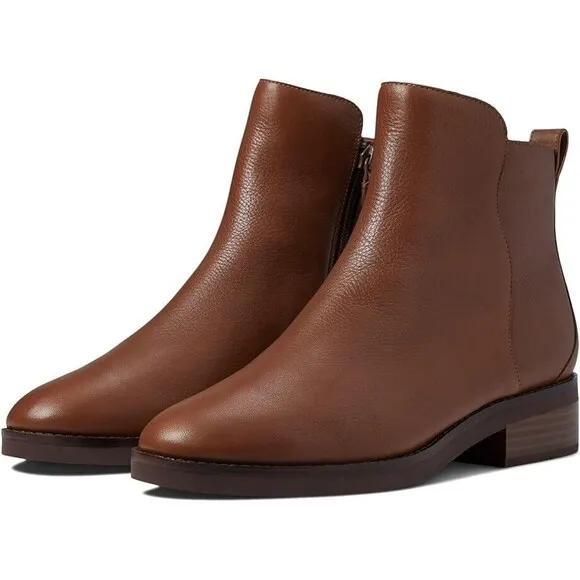 Cole Haan River Chelsea Bootie Waterproof Women Shoes US 6 / EU 36 Leather Brown