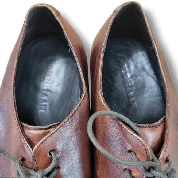 Cole Haan Shoes Size 10.5 M Cole Haan Nike Air Shoes Leather Oxford Shoes Brown