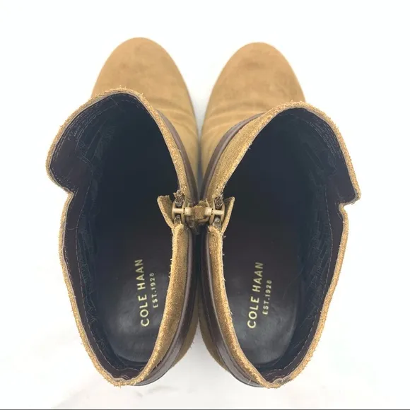 Cole Haan Suede Leather Ankle Boots 8B