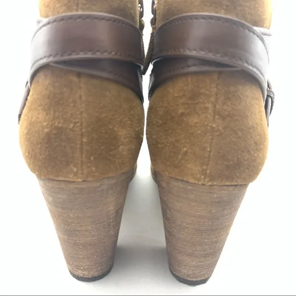 Cole Haan Suede Leather Ankle Boots 8B