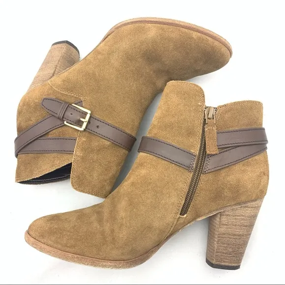 Cole Haan Suede Leather Ankle Boots 8B