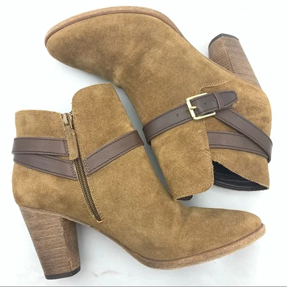 Cole Haan Suede Leather Ankle Boots 8B