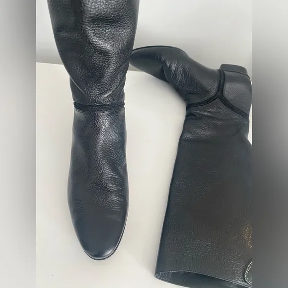 COLE HANN CLASSIC LEATHER KNEE BOOTS