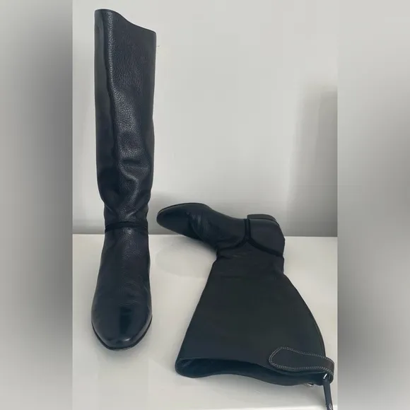 COLE HANN CLASSIC LEATHER KNEE BOOTS