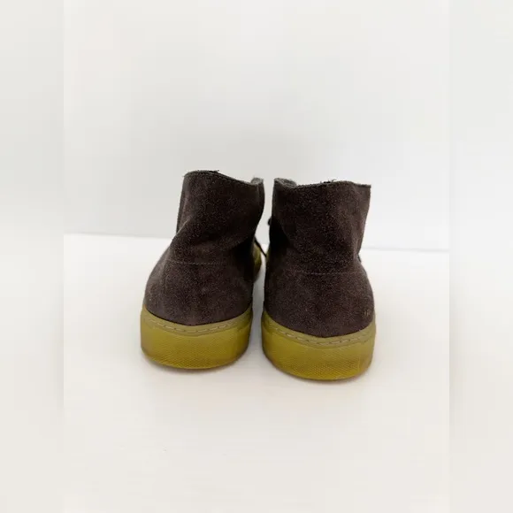 Common Projects Grey Leather Suede Chukka Boots Hightop Sneaker