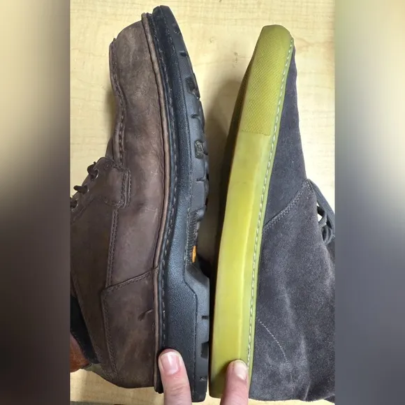 Common Projects Grey Leather Suede Chukka Boots Hightop Sneaker