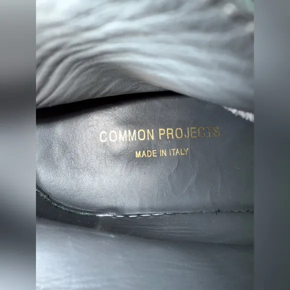Common Projects Grey Leather Suede Chukka Boots Hightop Sneaker