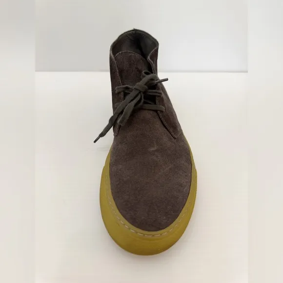Common Projects Grey Leather Suede Chukka Boots Hightop Sneaker