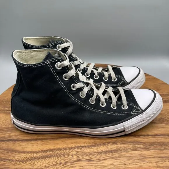 Converse All Star Chuck Taylor Shoes Mens Size 9 Hi Tops Black Skate Sneakers