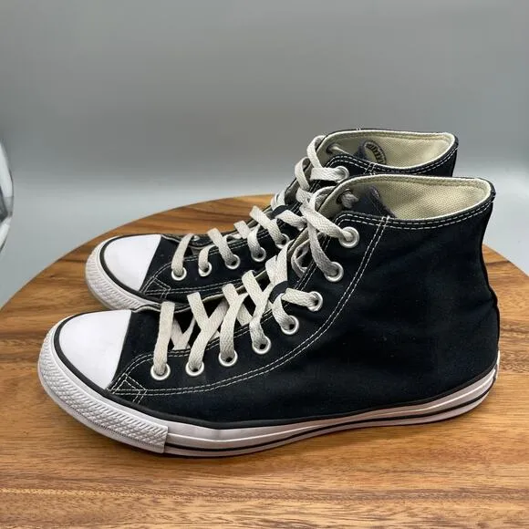 Converse All Star Chuck Taylor Shoes Mens Size 9 Hi Tops Black Skate Sneakers