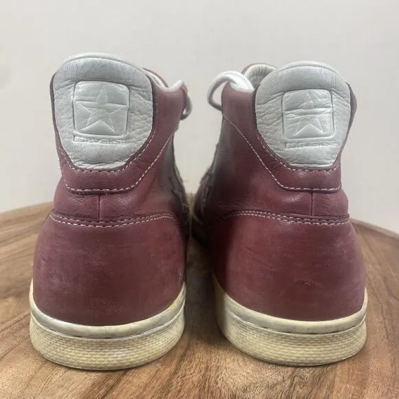 Converse All Star John Varvatos Mens Unreleased SAMPLE Red Leather Size 11 Shoes