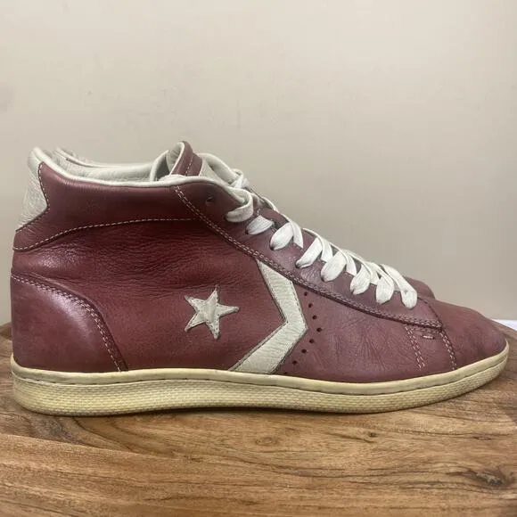 Converse All Star John Varvatos Mens Unreleased SAMPLE Red Leather Size 11 Shoes