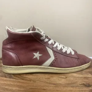 Converse All Star John Varvatos Mens Unreleased SAMPLE Red Leather Size 11 Shoes