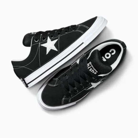 CONVERSE All Star one star puff black white lace up shoes sneakers women’s 8.5