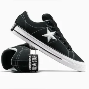 CONVERSE All Star one star puff black white lace up shoes sneakers women’s 8.5