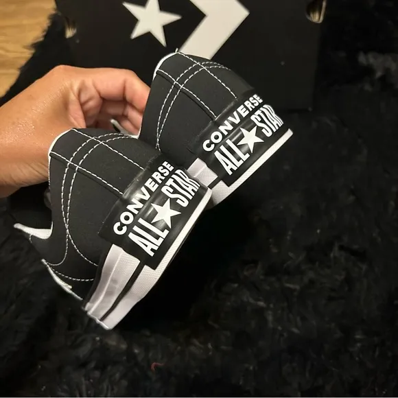CONVERSE All Star one star puff black white lace up shoes sneakers women’s 8.5