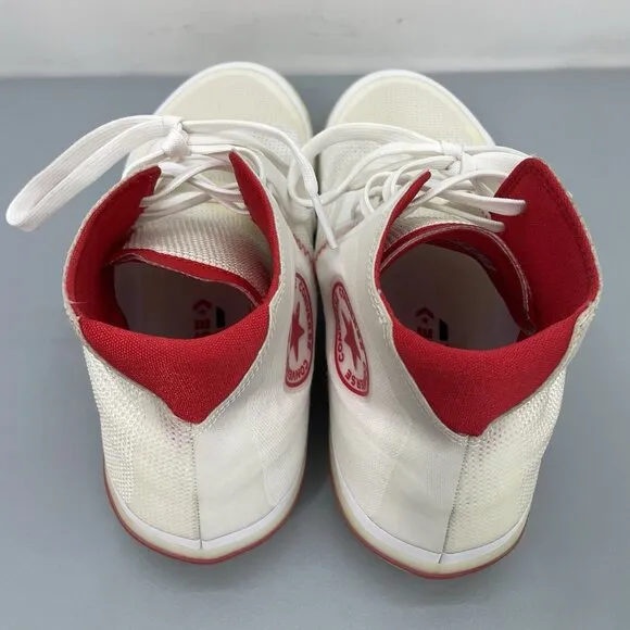 Converse All Star Pro BB Then &amp; Now Sneakers Shoes Basketball White Red Mens 9