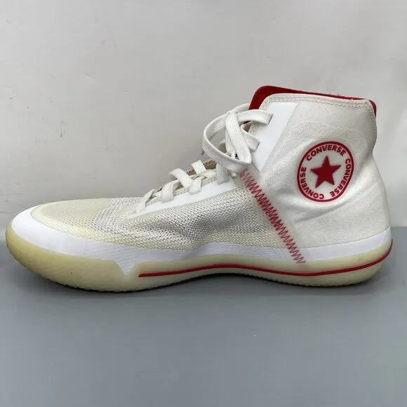 Converse All Star Pro BB Then &amp; Now Sneakers Shoes Basketball White Red Mens 9