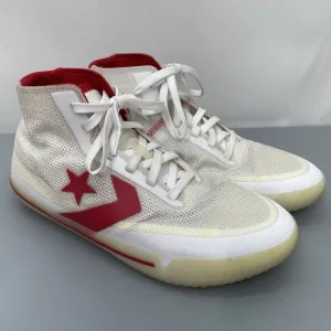 Converse All Star Pro BB Then &amp; Now Sneakers Shoes Basketball White Red Mens 9