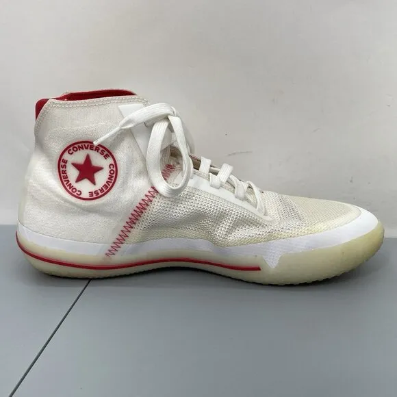 Converse All Star Pro BB Then &amp; Now Sneakers Shoes Basketball White Red Mens 9