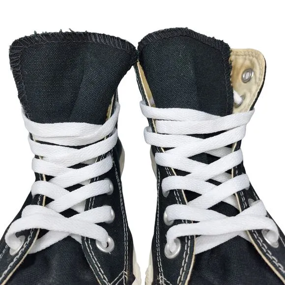 Converse All Star Shoes Womens 6 Black White Classic High Tops Skater Grunge