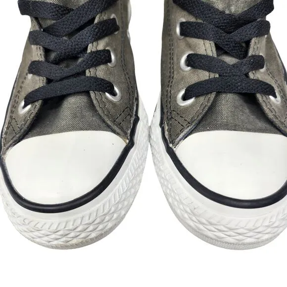 Converse All Star Shoes Womens 6 Gray Black White Low Tops Skater Grunge Preppy
