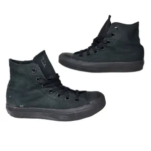 Converse All Star Shoes Womens 6 Solid Black on Black High Tops Grunge Skater