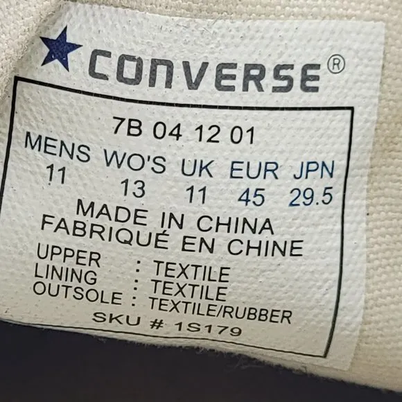 Converse All Stars Mens Size 11 Multicolor High Tops Funky Paint Pattern Shoes
