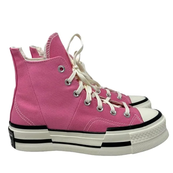 Converse Chuck 70 Plus High Top Shoes Skate Canvas Pink Women's Size A05466C
