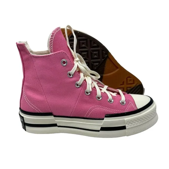 Converse Chuck 70 Plus High Top Shoes Skate Canvas Pink Women's Size A05466C