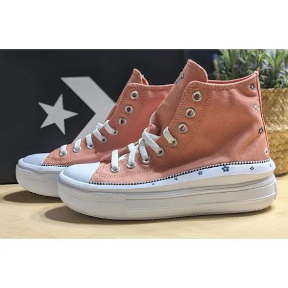 Converse Chuck Taylor All Star Move Platform Petite Petals Hi Top Shoes W9 NIB