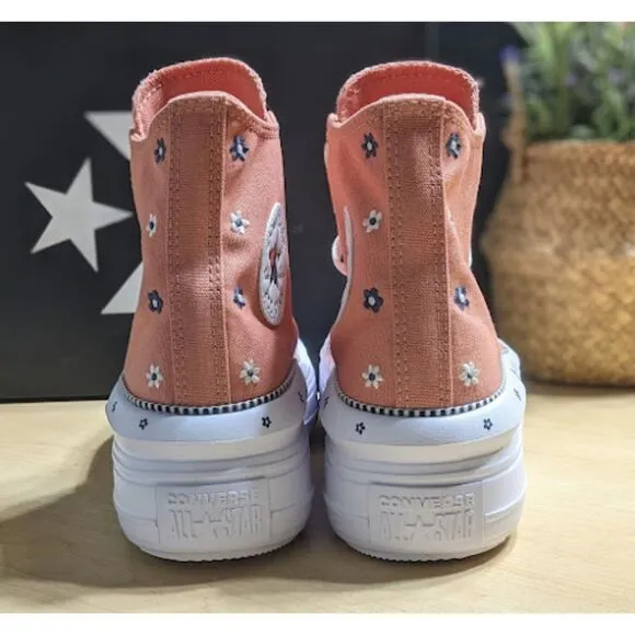 Converse Chuck Taylor All Star Move Platform Petite Petals Hi Top Shoes W9 NIB