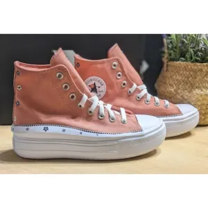 Converse Chuck Taylor All Star Move Platform Petite Petals Hi Top Shoes W9 NIB