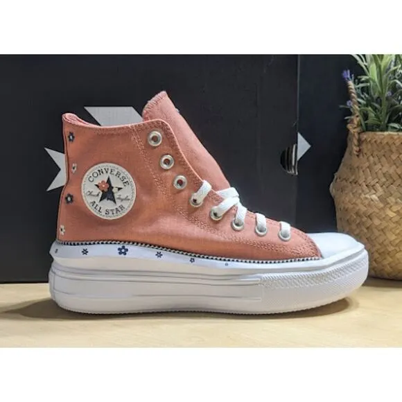 Converse Chuck Taylor All Star Move Platform Petite Petals Hi Top Shoes W9 NIB