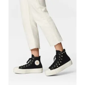 Converse Chuck Taylor All Star Suede Studs Lift Platform Hi Shoes Womens 6.5