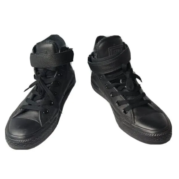 Converse Chuck Taylor Brea Hi 549582C Black Leather Women's Size 6 Shoes