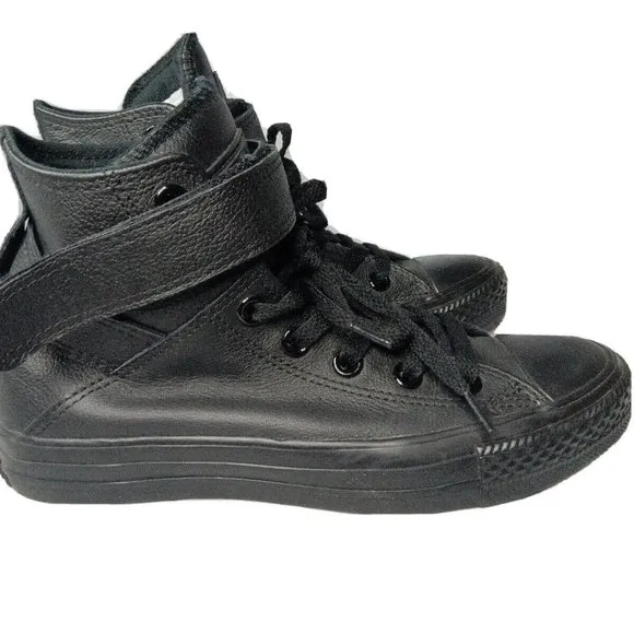 Converse Chuck Taylor Brea Hi 549582C Black Leather Women's Size 6 Shoes