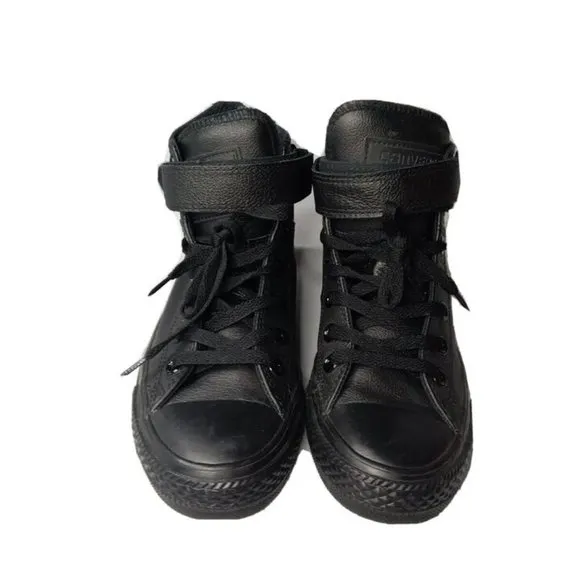 Converse Chuck Taylor Brea Hi 549582C Black Leather Women's Size 6 Shoes