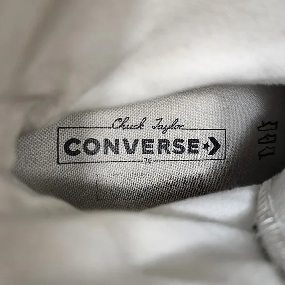 Converse Chuck Taylor Chuck 70 De Luxe Heel Shoes Black W8 M6 Platform A05347C