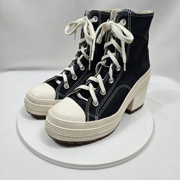 Converse Chuck Taylor Chuck 70 De Luxe Heel Shoes Black W8 M6 Platform A05347C
