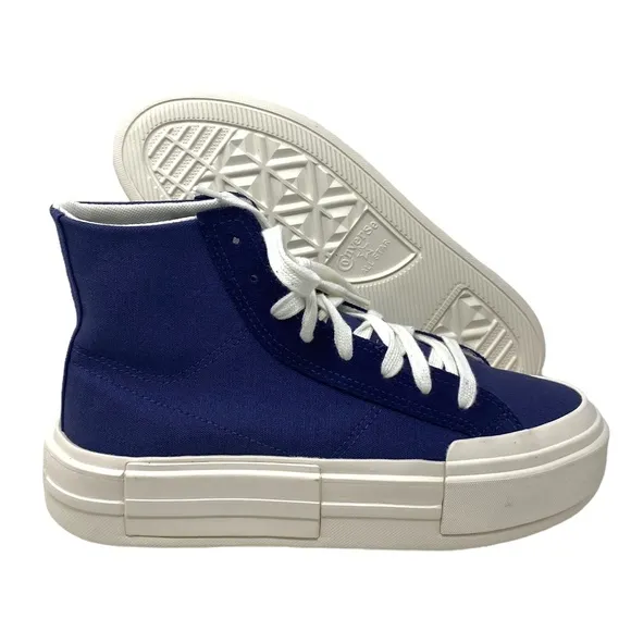 Converse Chuck Taylor Cruise Seasonal Skate High Shoes Blue Canvas Women A05468C