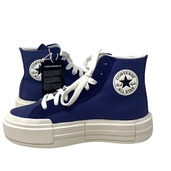 Converse Chuck Taylor Cruise Seasonal Skate High Shoes Blue Canvas Women A05468C